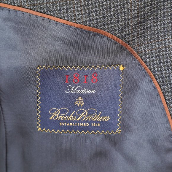 Brooks Brothers Madison Houndstooth Full Canvas Sport Coat - Picture 10 of 11